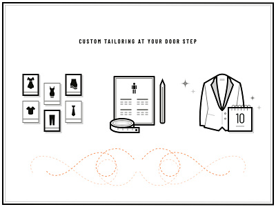Custom tailoring icons