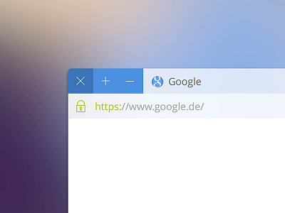 Flat Chrome - Header browser ui ux