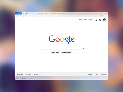 Flat Chrome browser ui ux