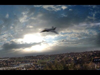 VFX Shot 3d aftereffects compositing fighter jet lighting maya modelling render sky supersonic texturing
