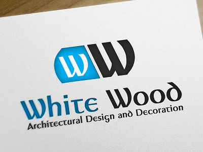 White Wood branding logo logotype typography