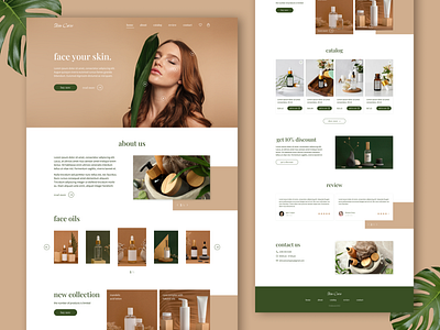 Landing Page Natural Cosmetics
