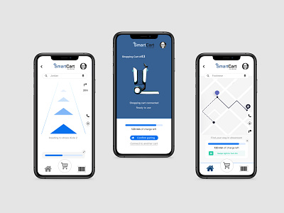 SmartCart : Mobile application concept design figmadesign illustraion illustration mobile app uidesign uxdesign