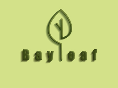Logo - bay leaf 3d animation branding catchy design graphic design green illustration ios logo modern motion graphics ui ux vector