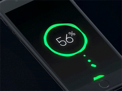 Charging up after effects animation dark fluid gif green motion ui