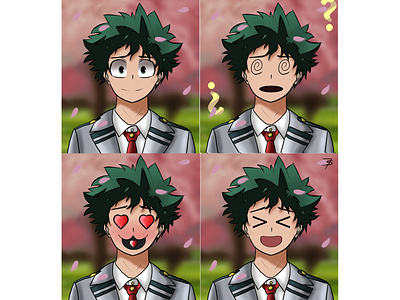 Midoriya Izuku. Anime facial expressions anime animeart digitalart drawthisinyourstyle illustration manga myheroacademia