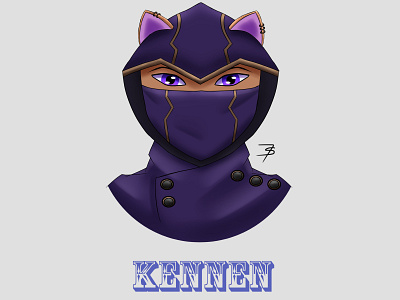 Kennen Profile Icon design digitalart drawing drawthisinyourstyle icon illustration league of legends leagueoflegends