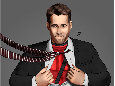 Ryan Reynolds Portrait deadpool digitalart drawing illustration portrait ryanreynolds