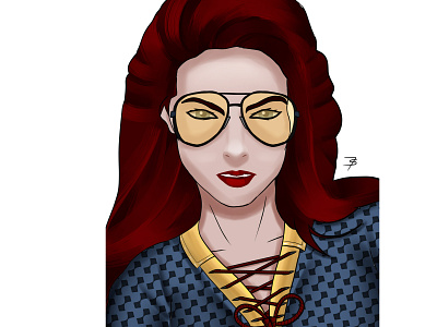 Jean Grey Portrait digitalart drawing illustration portrait xmen