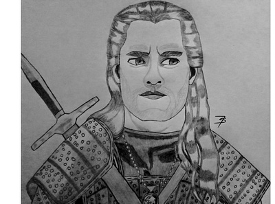 Geralt of Rivia drawing geralt pencil pencil art pencil drawing pencil sketch thewitcher traditional art