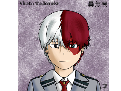 Todoroki, BNHA anime animeart digitalart drawing illustration