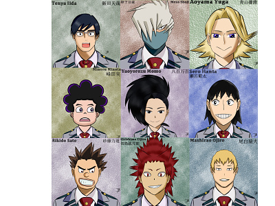 BNHA Profile icons #2 anime animeart digitalart drawing drawthisinyourstyle illustration