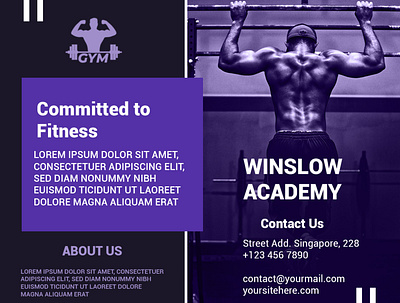 Luxury Fitness Brochure Design Post banner branding design graphic design illustration logo marketing photoshop ui vector