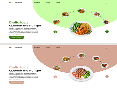 Food web design app design illustration ui ux web website