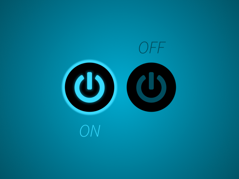 Daily UI, challenge 015 - On/Off Switch by FUI Design on Dribbble