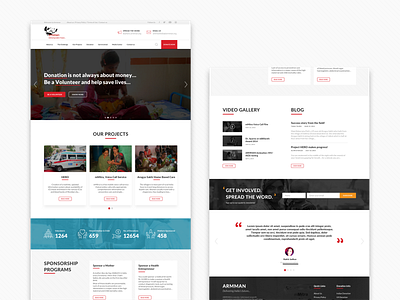NGO Site redesign design re design ui user centered design user experience userinterface visual design web template website concept
