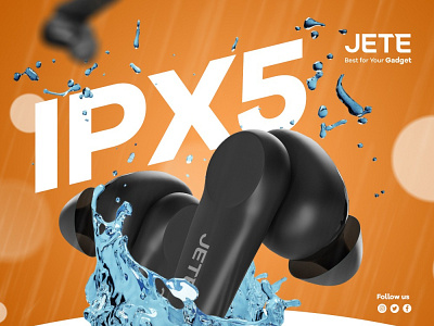 JETE IPX5 branding graphic design logo