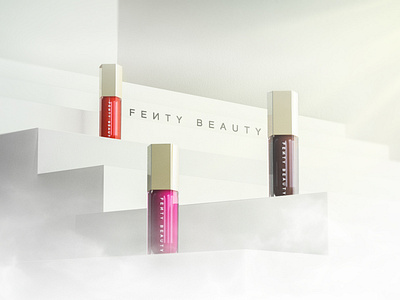 Fenty Beauty 3d brand c4d design
