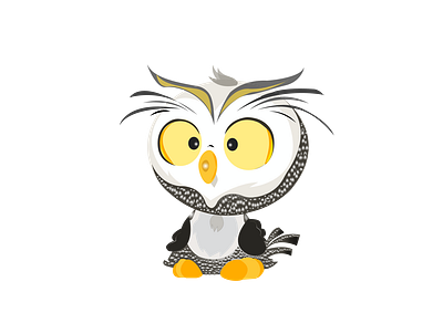 Baby owl - Niko design graphic design illustration vector