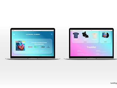 Album Landing Page | DailyUI 003