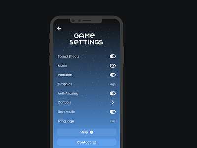 Settings Screen | DailyUI 007 art branding design graphic design illustration logo typography ui ux vector