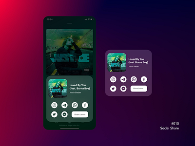 Social Share | DailyUI 010