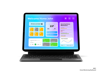 Home Monitoring Dashboard | DailyUI 021