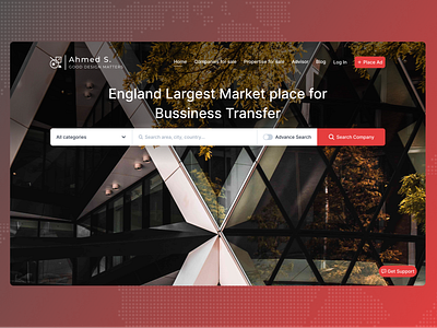 Business Transfer - WebApp bussiness dark dashboard design landing page ui ux web app