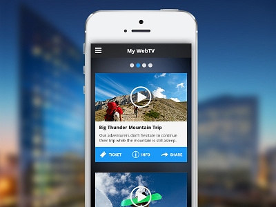 WebTV Template application player tv video webtv