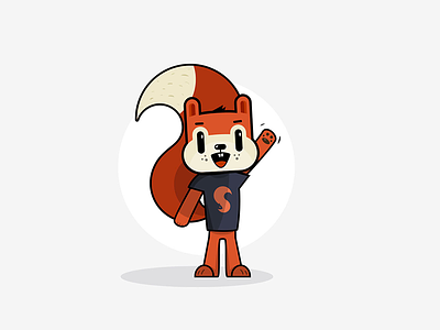 Squireel Mascot animal character logo mascot nuts squireel squirrel