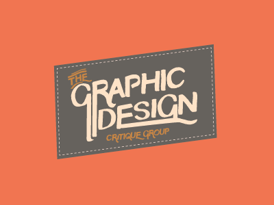 Graphic Design Critique Group lettering logo type