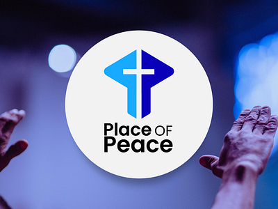 Place of Peace Logo brand design branding clean design graphic design icon illustration illustrator logo minimal