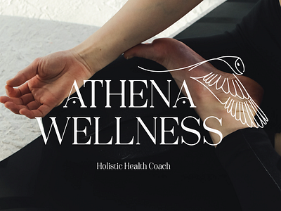 Athena Wellness Logo branding design icon illustration logo vector