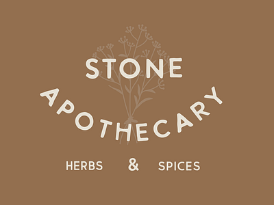 Stone Apothecary Logo branding design graphic design icon illustration logo typography vector