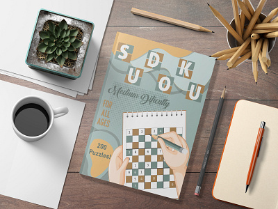 Sudoku Puzzle Book Cover Design