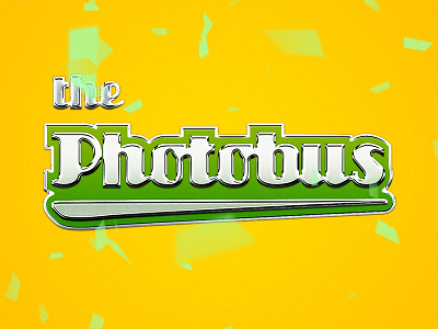 Photobus auto car chrome glossy icon logo metal pphotobus shiny sign