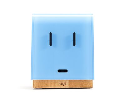 Teye cute emoji eye phone face phone plastic smile teye voip wood