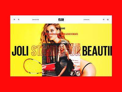 Joli. The About Page ecommerce fashion gallery lookbook scroll shop shopping sport ui ux web