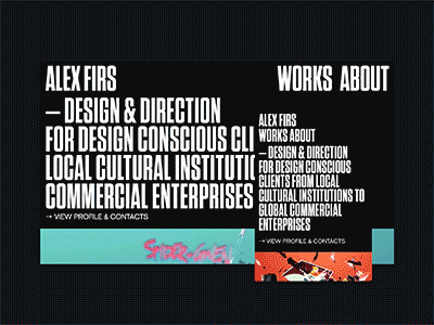 ALEXFIRS.COM alexfirs alxfirs animation design fashion interface ipad iphone mobile portfolio typography ui ux web website