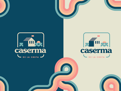 Caserma branding clean color palette design graphic design illustration logo vector