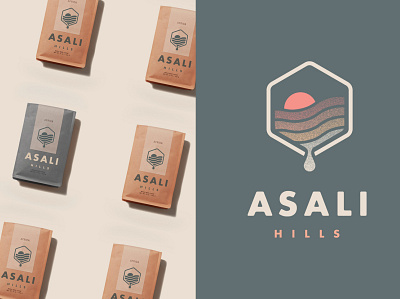 Asali Hills Estate Coffee branding clean coffee design graphic design logo