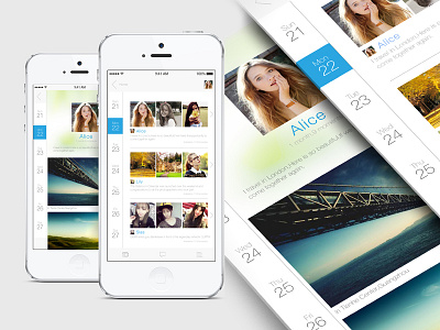 Photo Sharing APP interface