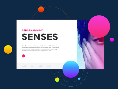 Senses Around app color design flat illustration interface material ui ux web