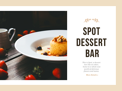 Spot bar cake dessert food interface layout texture web website