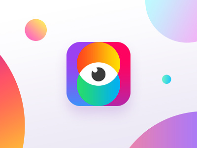 icon camera color colorful eye gradient icon pupil