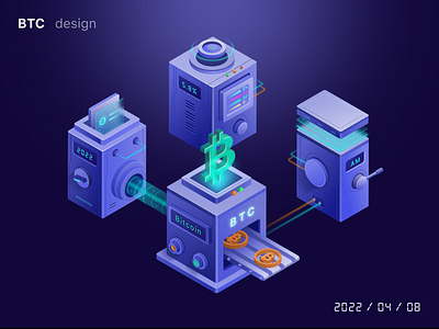 BTC插画 clean design icon illustration ui vector