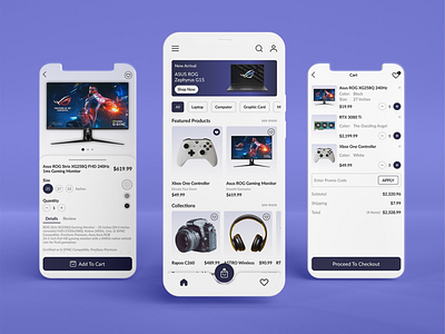 Tech E-Commerce Mobile App Design