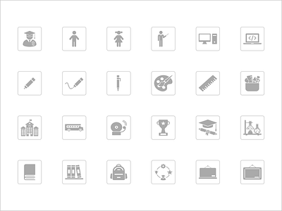 Education Icon Set