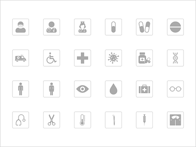 Medical Icon Set graphic design icon icon set illustration medical
