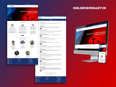 onlineseminary.in design ui web design